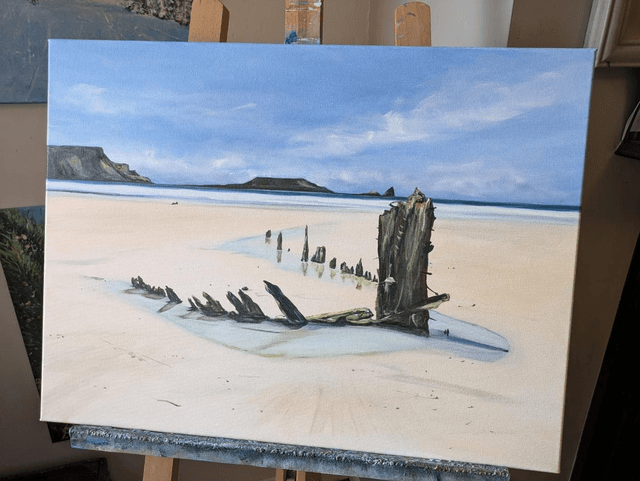 Wreck of the Helvetia, Rhossili 
