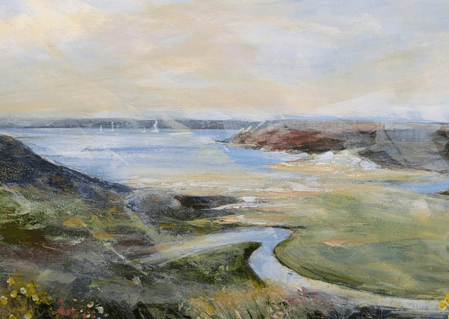 Three Cliffs Bay from Pennard Castle