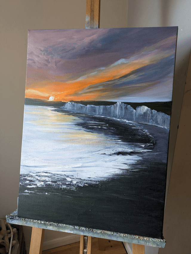 Sunset at Seven Sisters