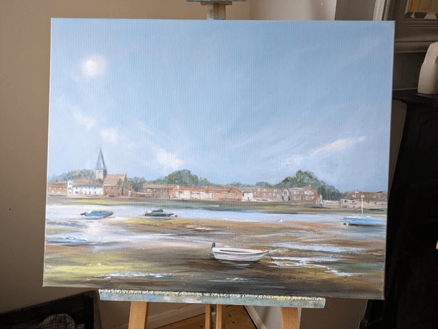 Hazy sky over Bosham
