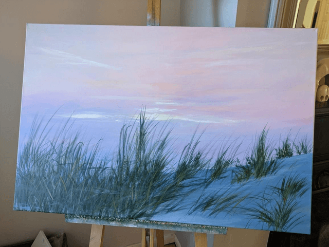 Night fall on the dunes
