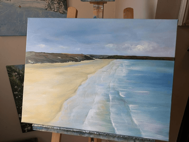 Perranporth beach, Cornwall 