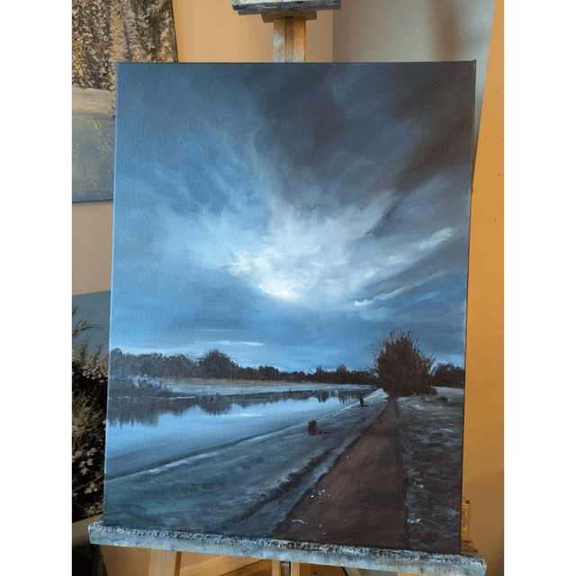 River Wey at dusk 
