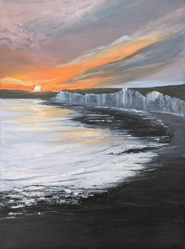 Sunset at Seven Sisters