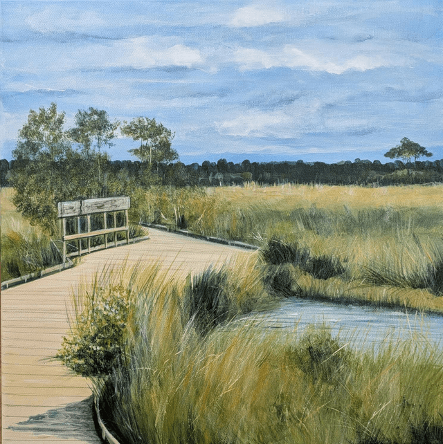 Grasses on the boardwalk